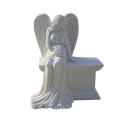 Western style hand carved white marble stone sculpture